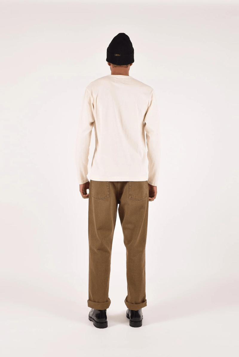 T-Shirt - Dehen 1920 - Heavy Duty Long Sleeve Tee - Natural - Archery Close