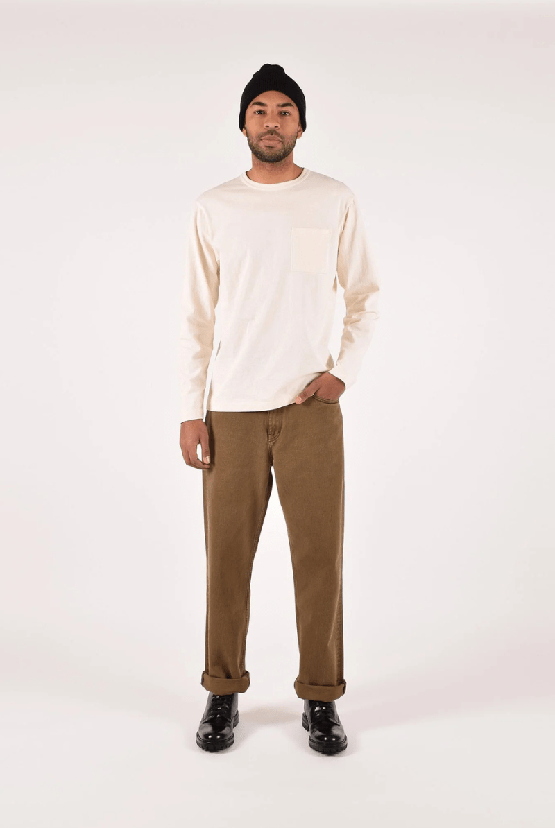 T-Shirt - Dehen 1920 - Heavy Duty Long Sleeve Tee - Natural - Archery Close