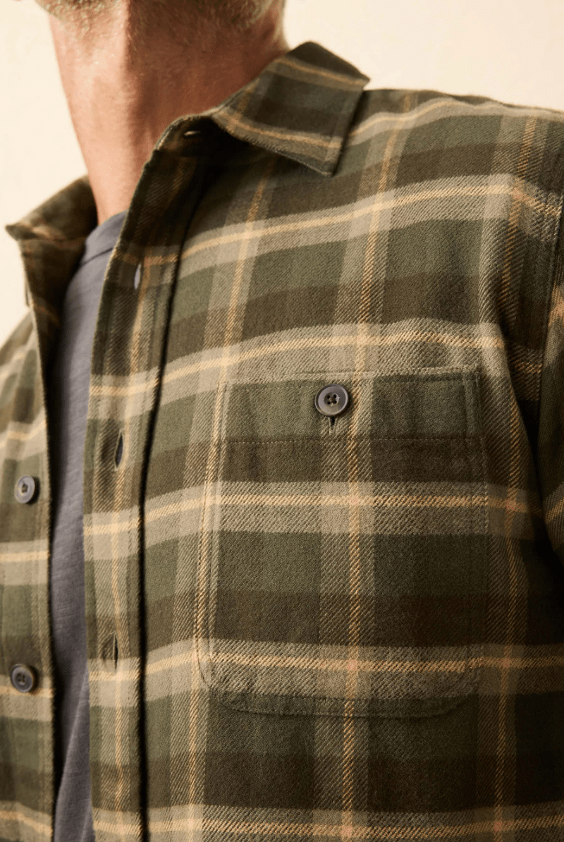 Shirts & Tops - Faherty Brand - Heirloom Portuguese Flannel Shirt - Archery Close