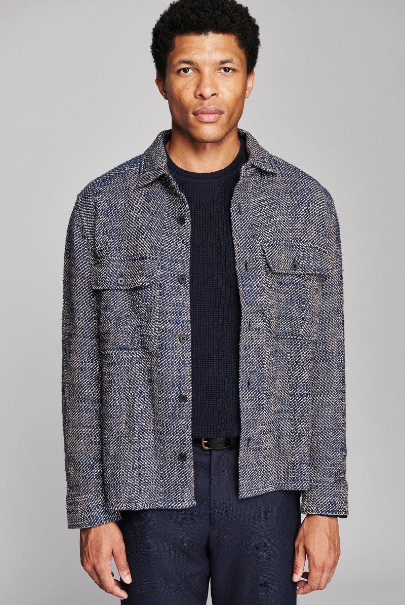 Billy Reid Herringbone CPO Overshirt