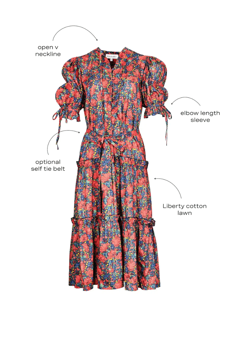 Dresses - Hunter Bell - Holloway Dress in Clementina Daisy - Archery Close