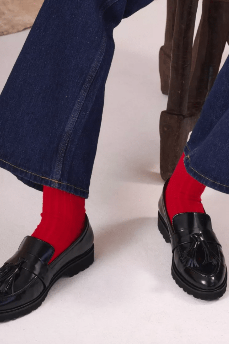 Shoes - Penelope Chilvers - Irvine Tassel Leather Loafer - Archery Close