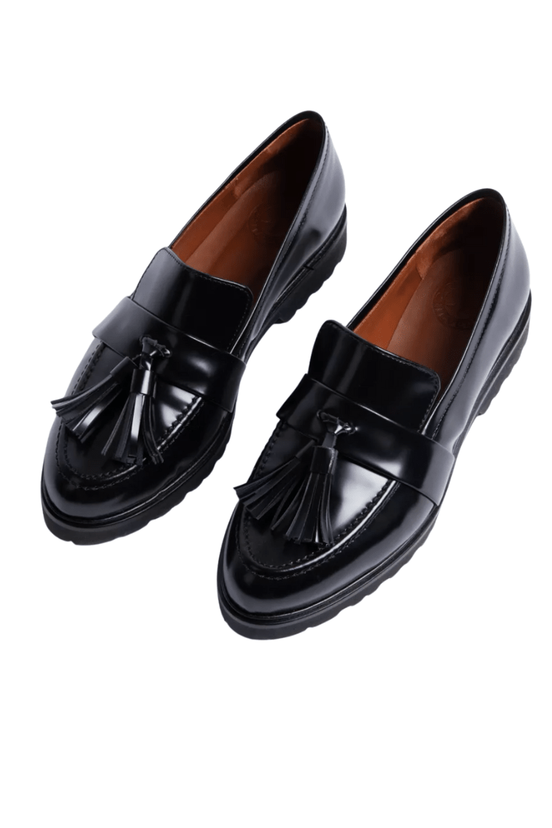 Shoes - Penelope Chilvers - Irvine Tassel Leather Loafer - Archery Close