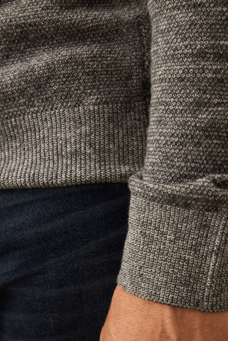 Sweater - Faherty Brand - Jackson Crew Sweater - Archery Close