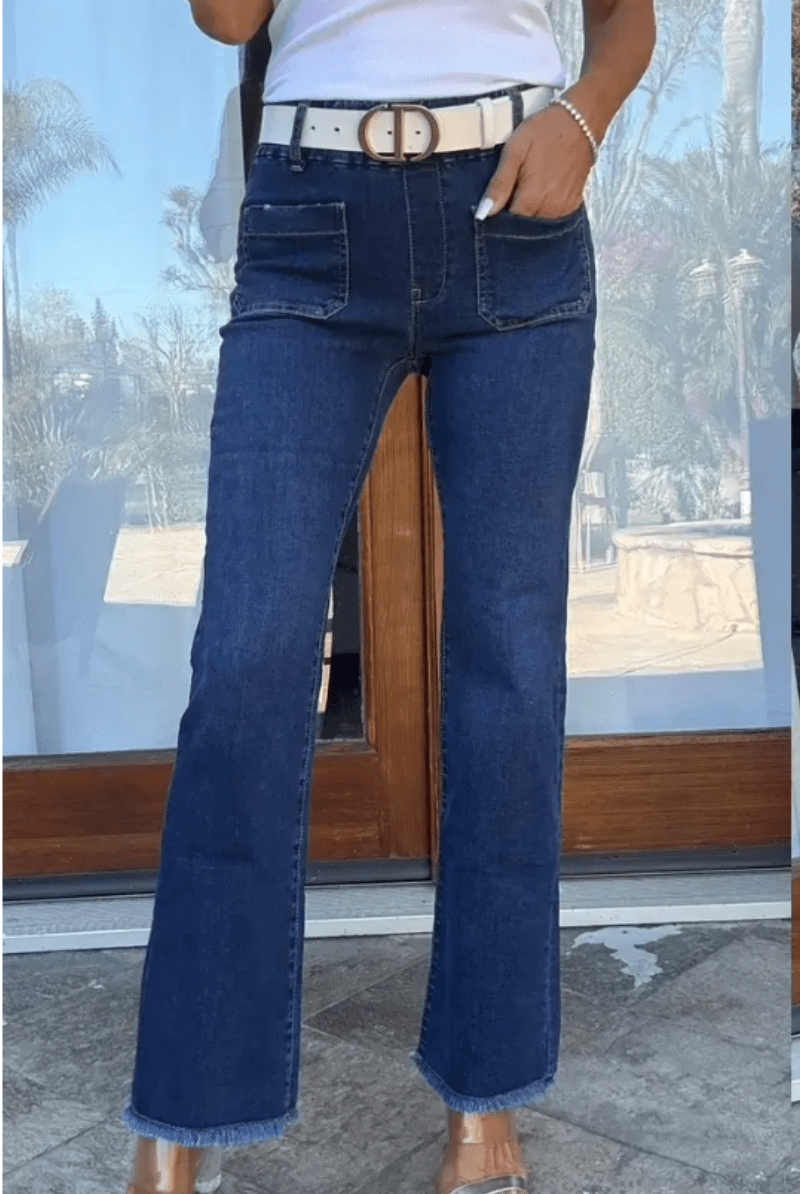 Pants - Bevy Flog - Jerome Pant in Dark Denim - Archery Close