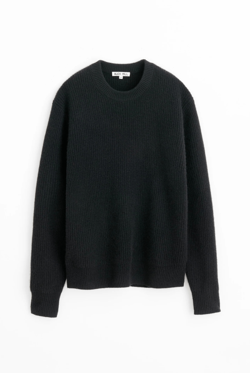 Sweater - Alex Mill - Jordan Sweater in Washed Cashmere - Archery Close