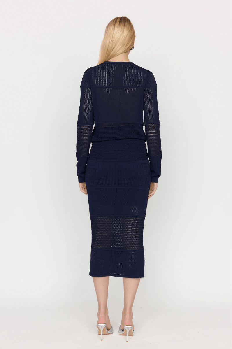 Skirts - Christy Lynn - Juno Skirt in Navy - Archery Close