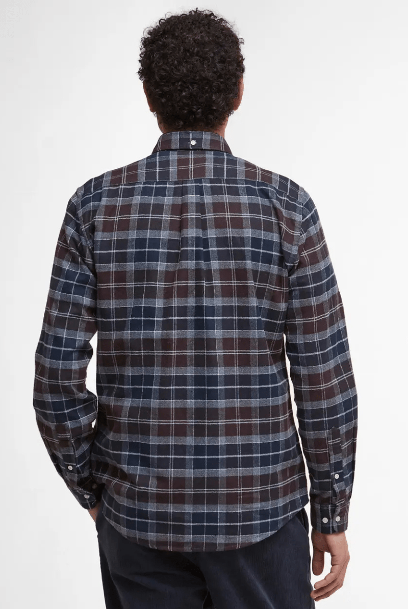 Shirts & Tops - Barbour - Kyeloch Tailored Long - Sleeved Shirt - Archery Close