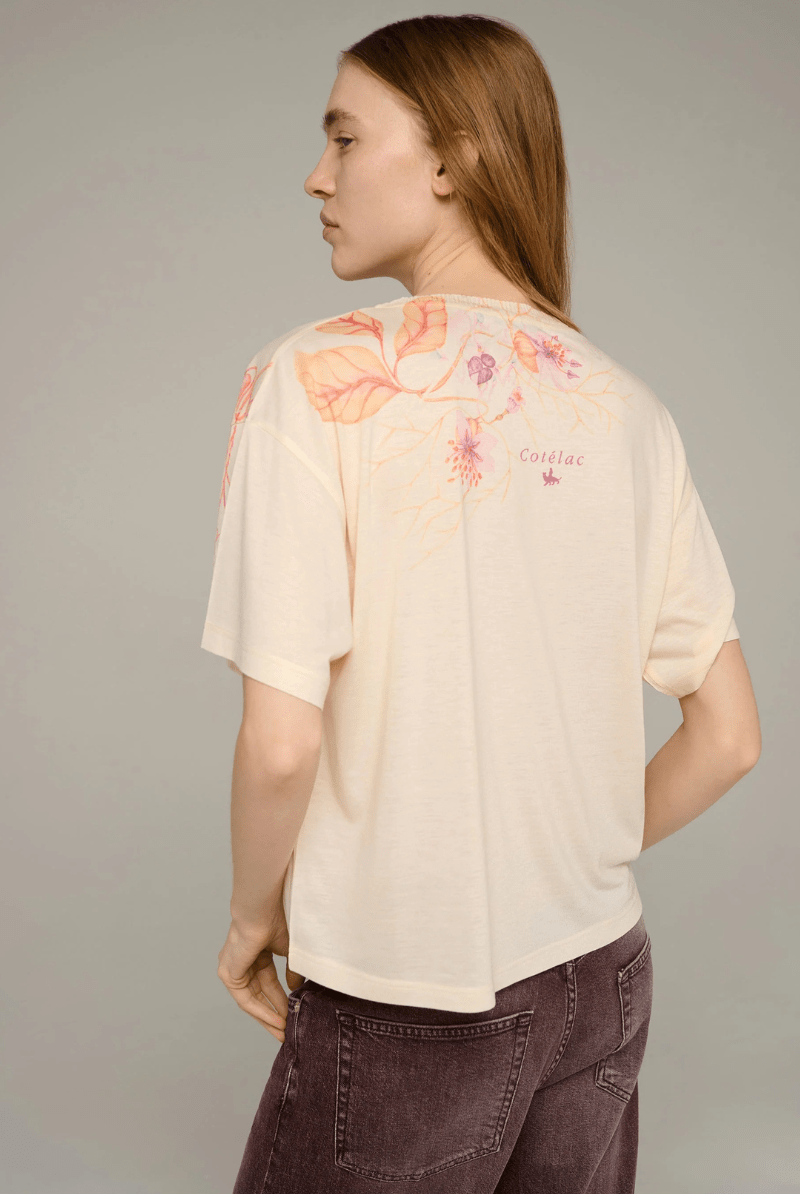 Shirts & Tops - Cotelac - Large floral-print tee - Archery Close
