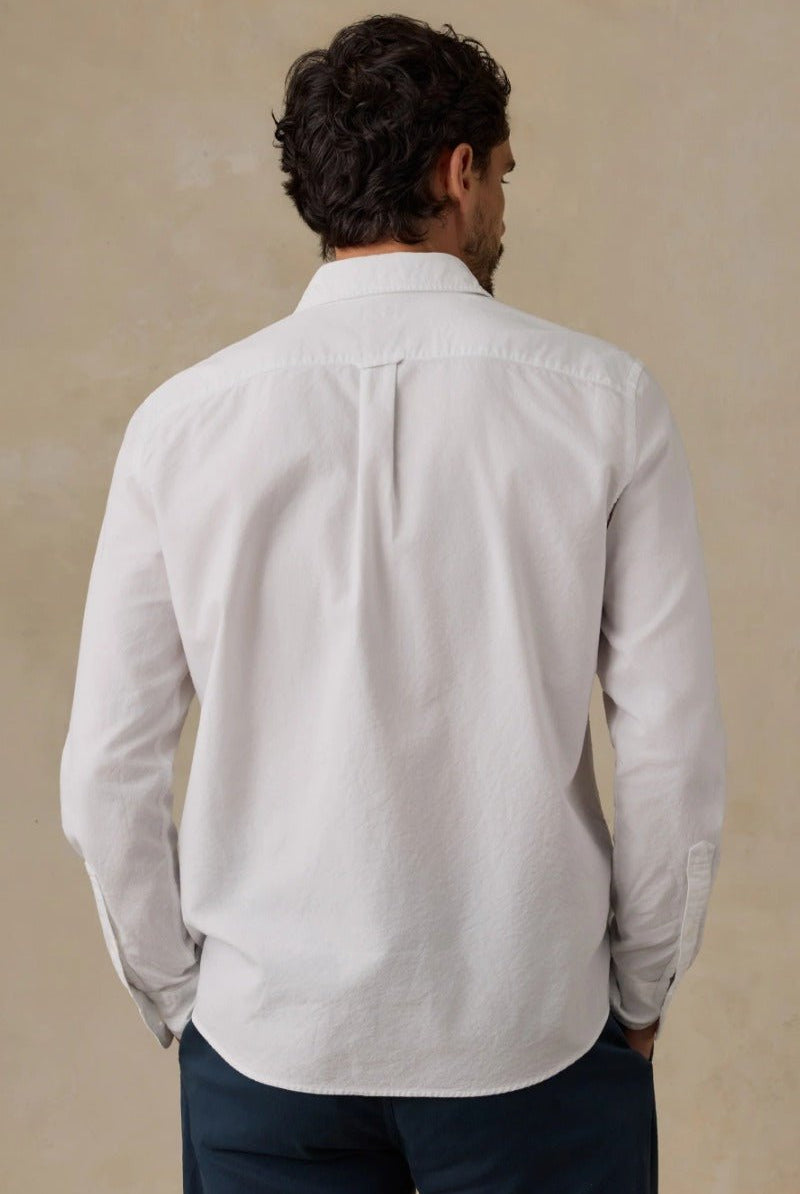 Faherty Brand Laundered Oxford Shirt - Pure White
