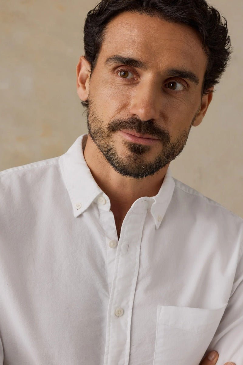 Faherty Brand Laundered Oxford Shirt - Pure White