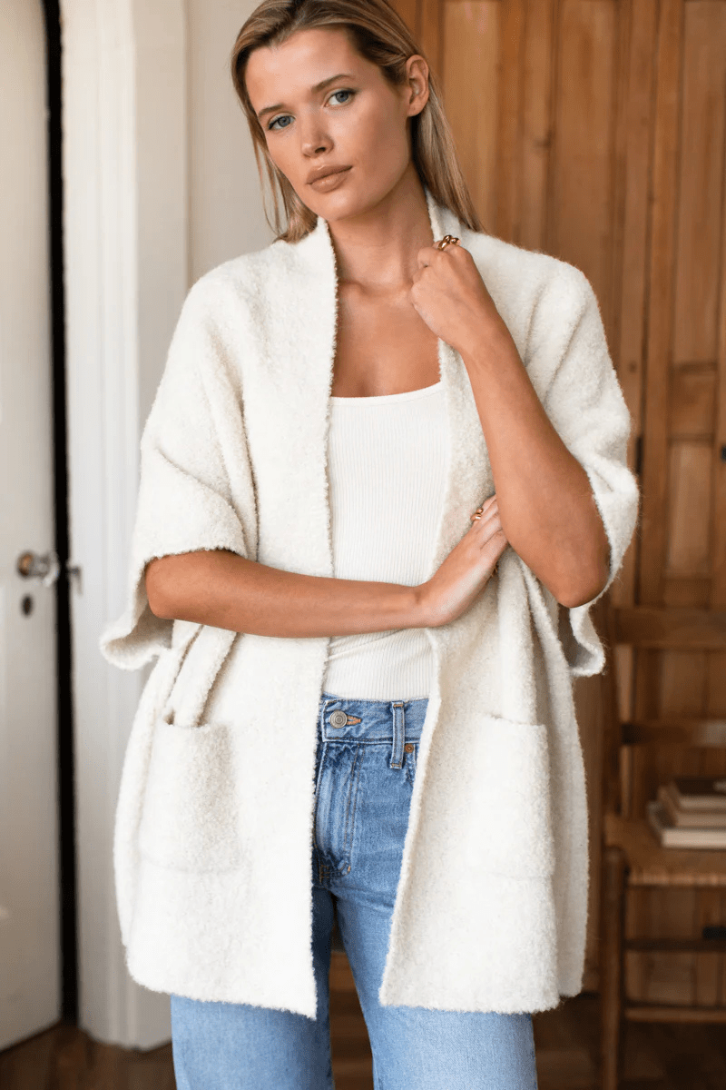 Sweater - Emerson Fry - Layering Sweater in Cloud - Archery Close