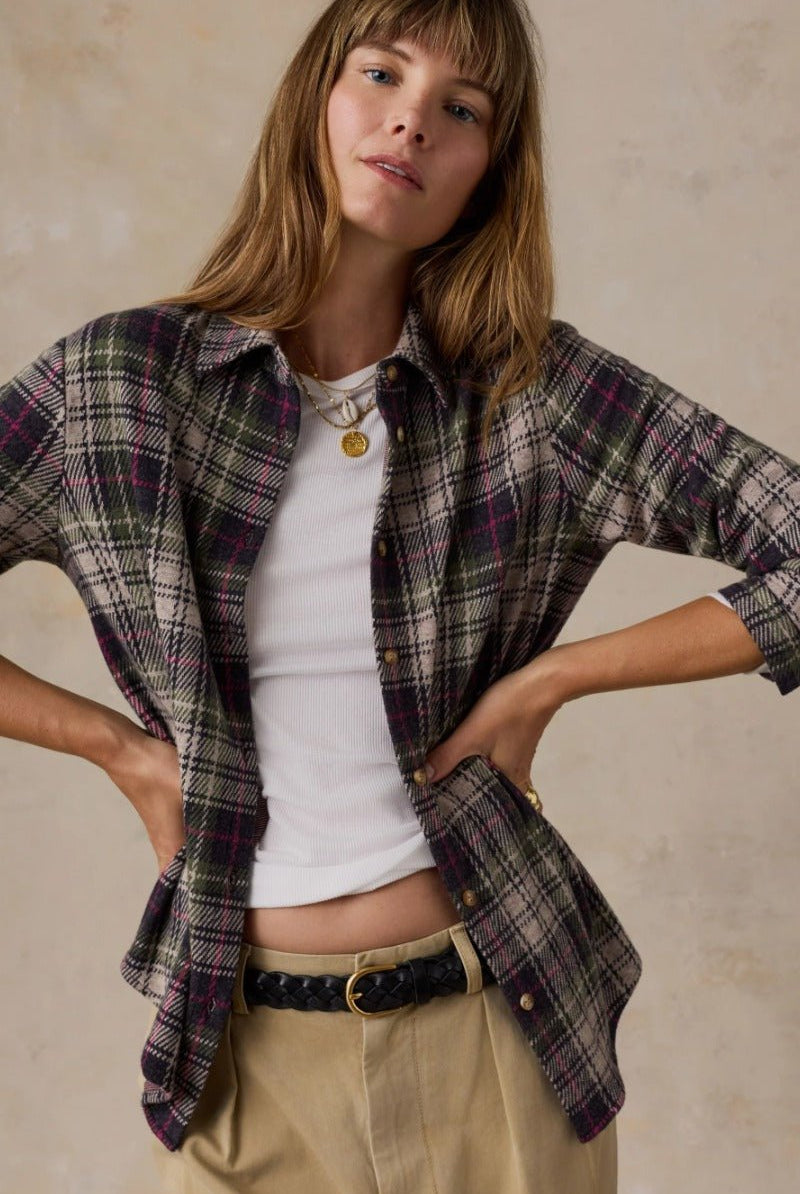 Faherty Brand Legend Sweater Classic Shirt - Sugar Hill Plaid