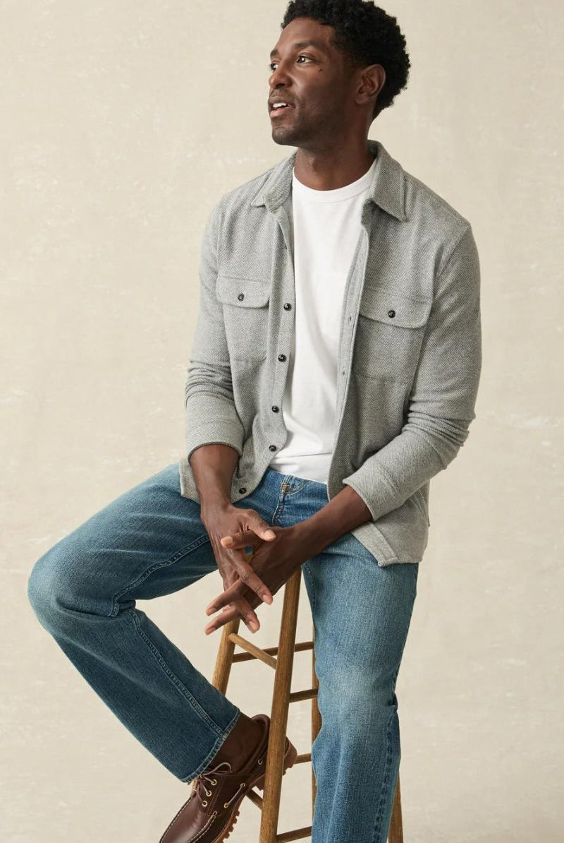 Shirts & Tops - Faherty Brand - Legend Sweater Shirt - Archery Close