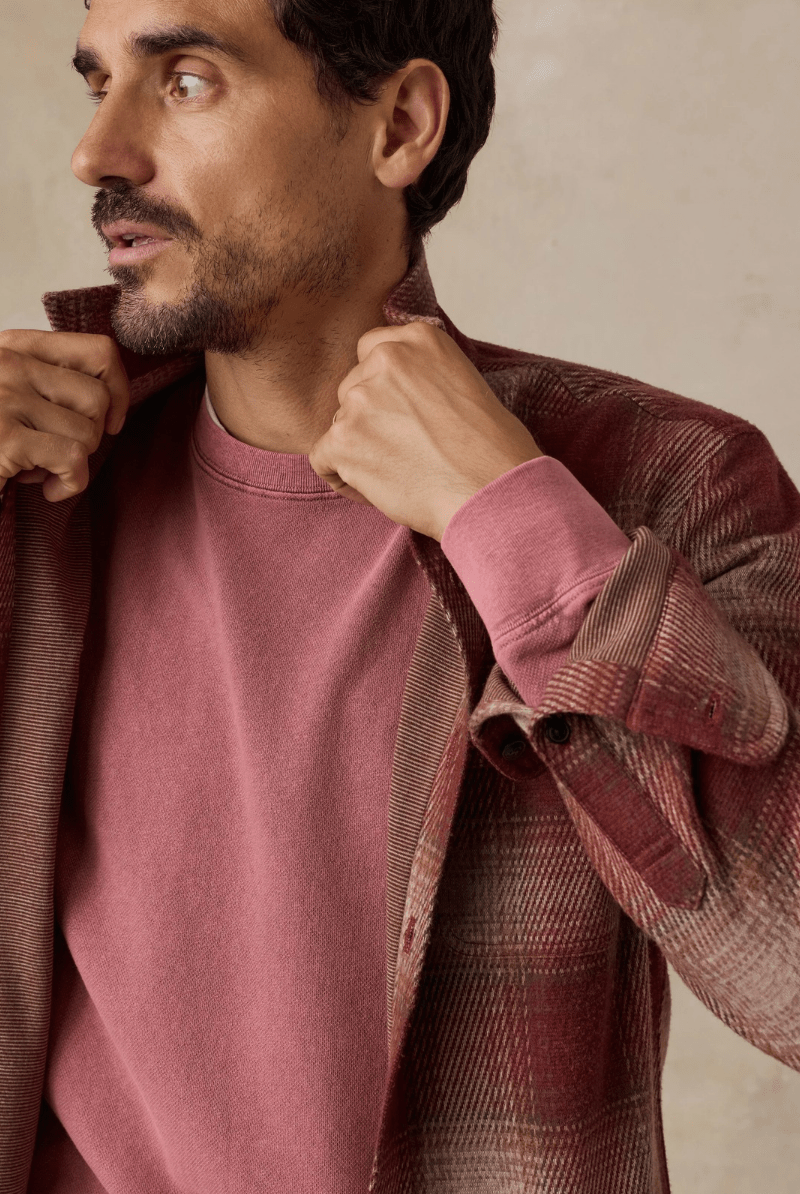 Shirts & Tops - Faherty Brand - Legend Sweater Shirt in Cedar Ombre Plaid - Archery Close