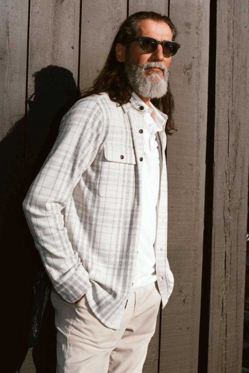 Shirts & Tops - Faherty Brand - Legend Sweater Shirt in Cloud Ridge Plaid - Archery Close