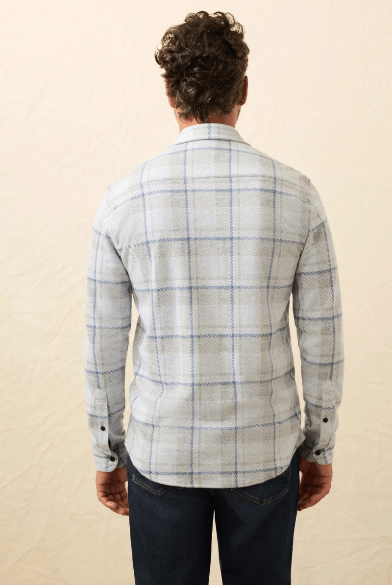 Shirts & Tops - Faherty Brand - Legend Sweater Shirt - Maine Sky Plaid - Archery Close