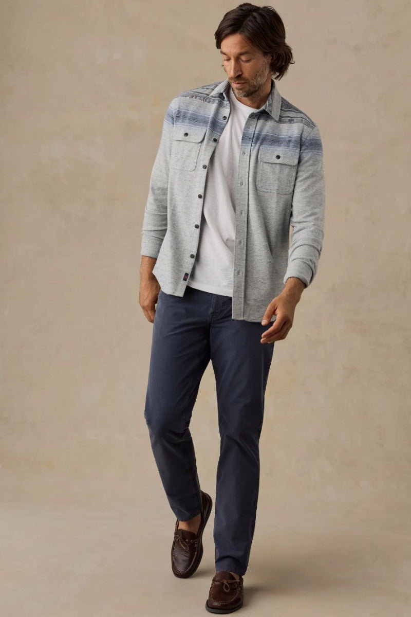 Faherty Brand Legend Sweater Shirt - River Stone Ombre