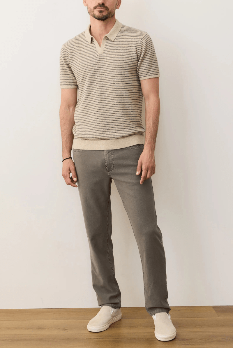 Shirts & Tops - Marine Layer - Liam Sweater Polo - Archery Close