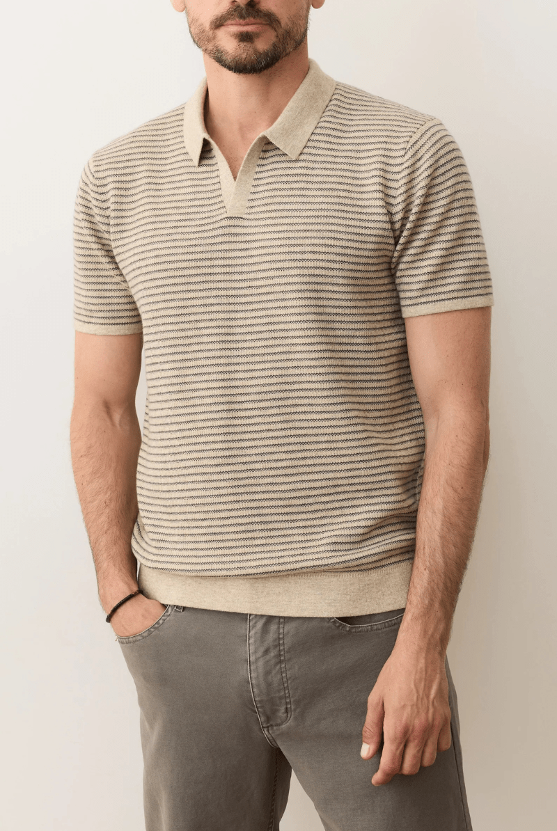 Shirts & Tops - Marine Layer - Liam Sweater Polo - Archery Close