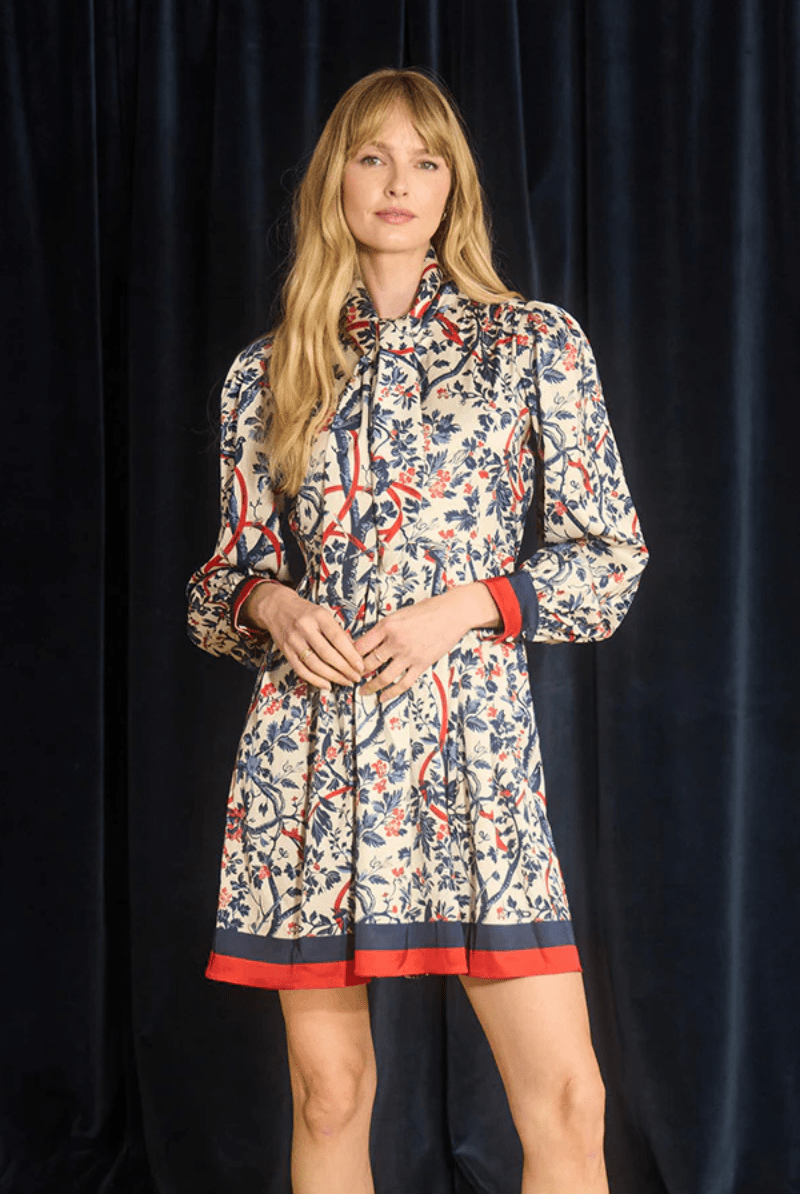 Dresses - Hunter Bell - Lila Dress in Gramercy Vine - Archery Close