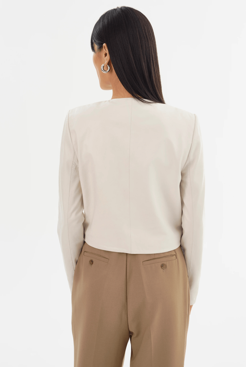 Outerwear - Lamarque - Linette Jacket in Whisper White - Archery Close