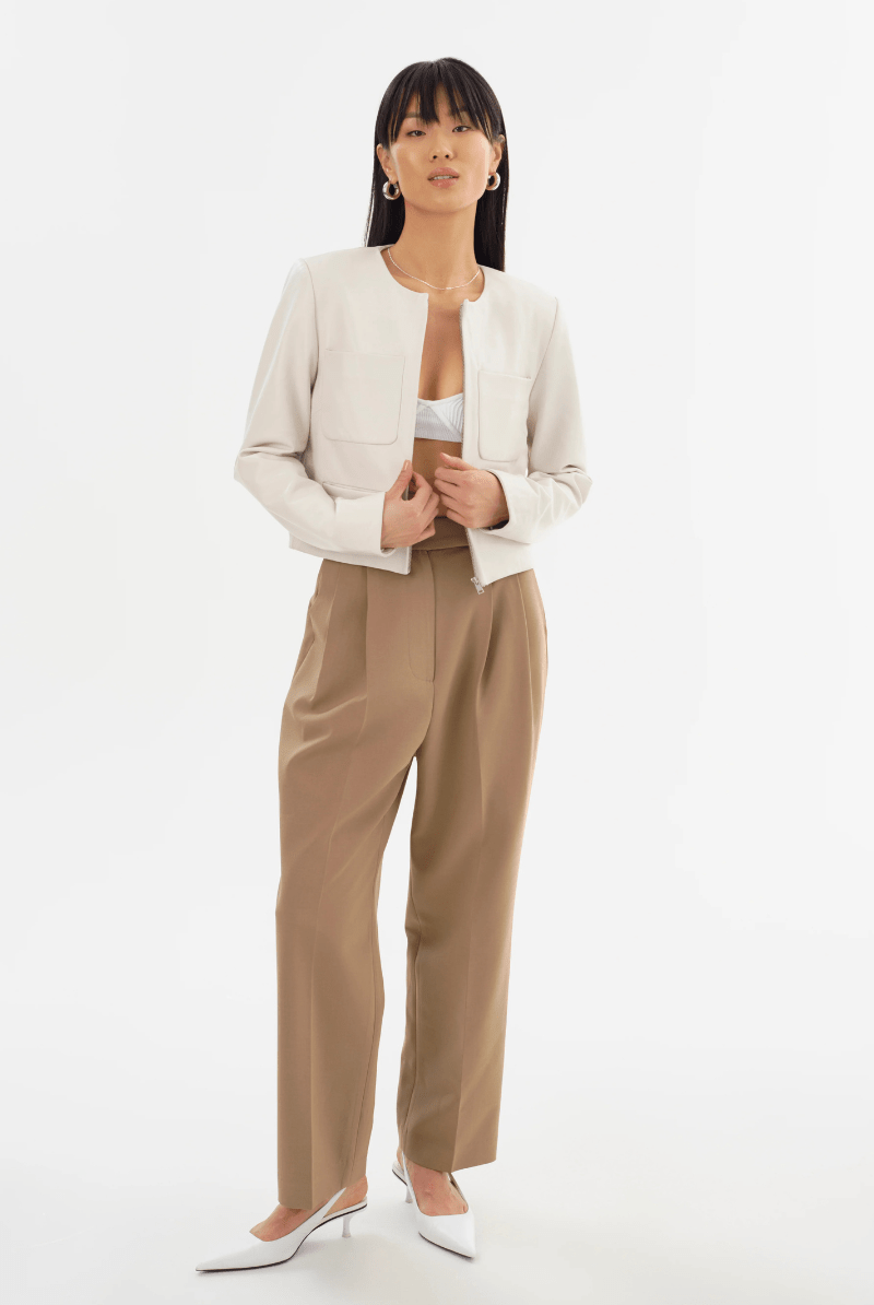 Outerwear - Lamarque - Linette Jacket in Whisper White - Archery Close