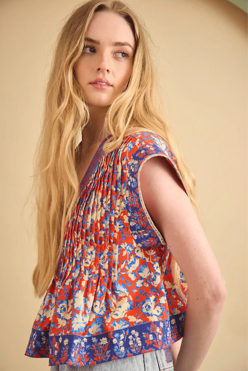 Shirts & Tops - Hunter Bell - Lola Top in Tapestry Floral - Archery Close