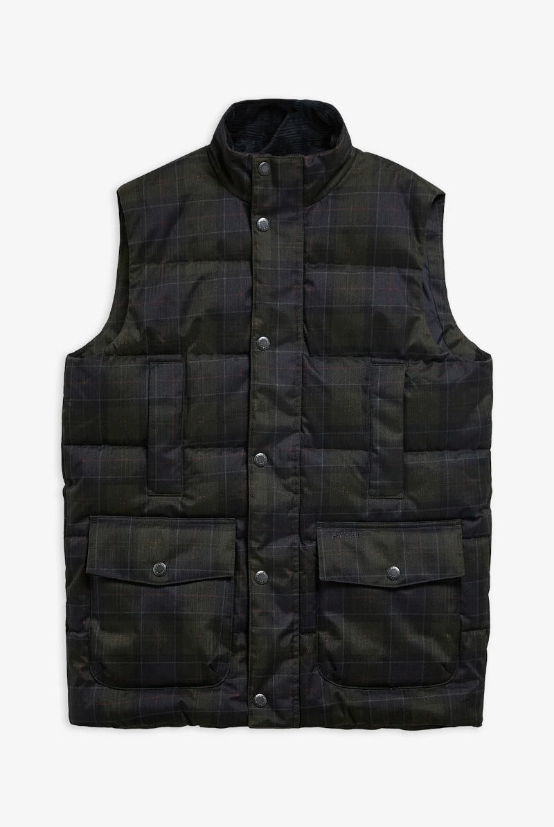 Barbour Lonnen Tartan Puffer Gilet