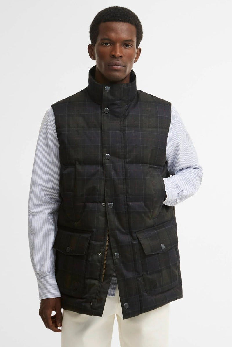 Barbour Lonnen Tartan Puffer Gilet