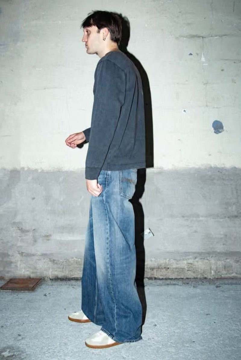 Nudie Jeans Loud Larry Gravel Stone
