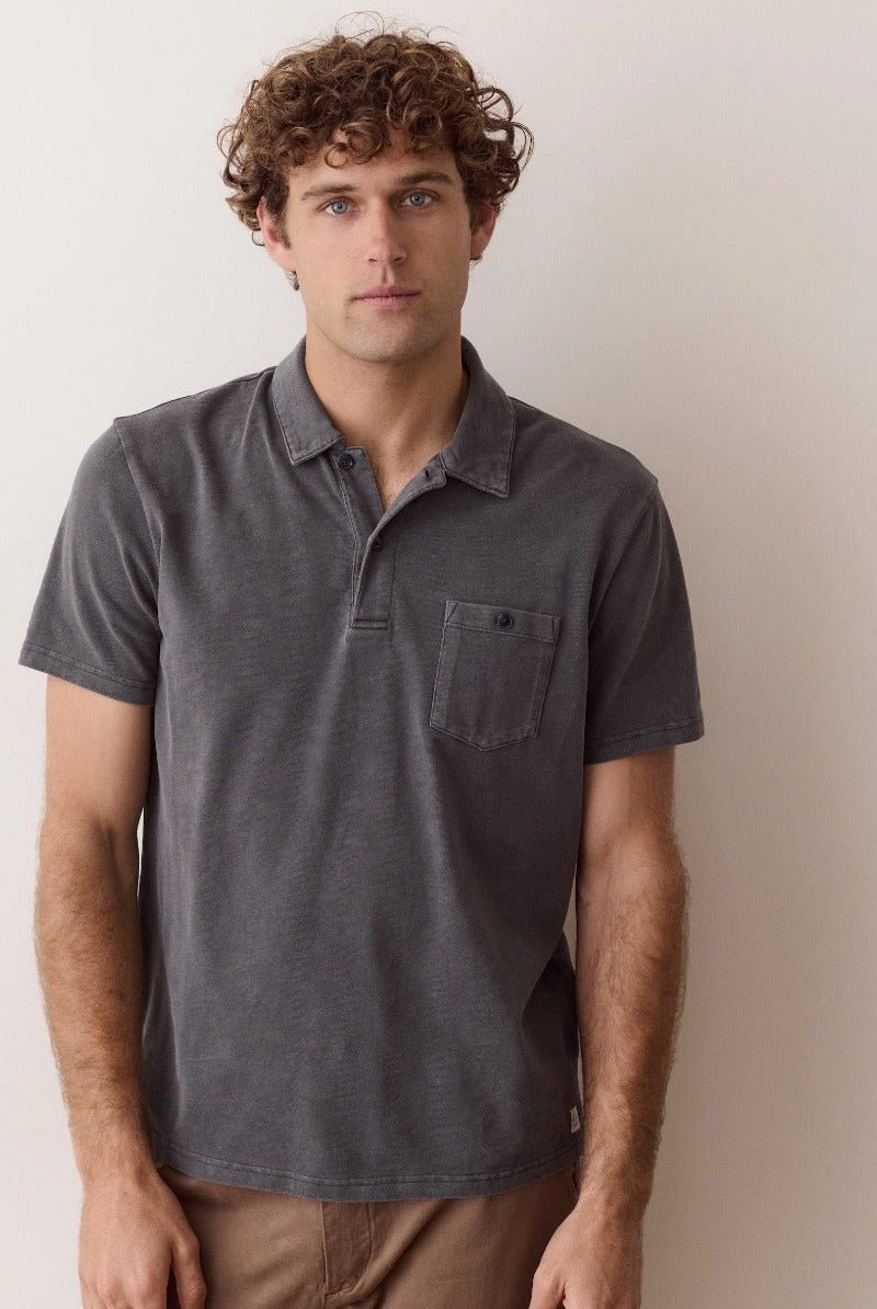 Marine Layer Luxe Slub Pocket Polo