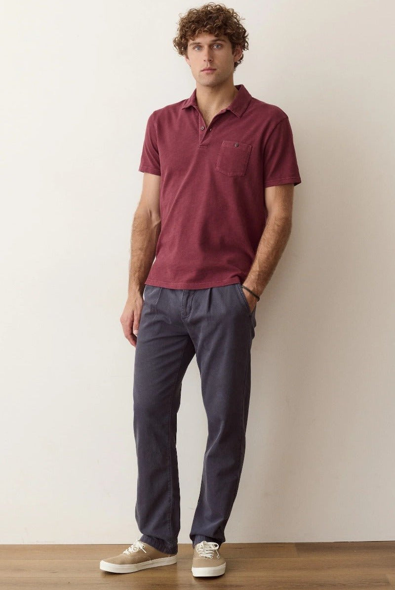 Marine Layer Luxe Slub Pocket Polo