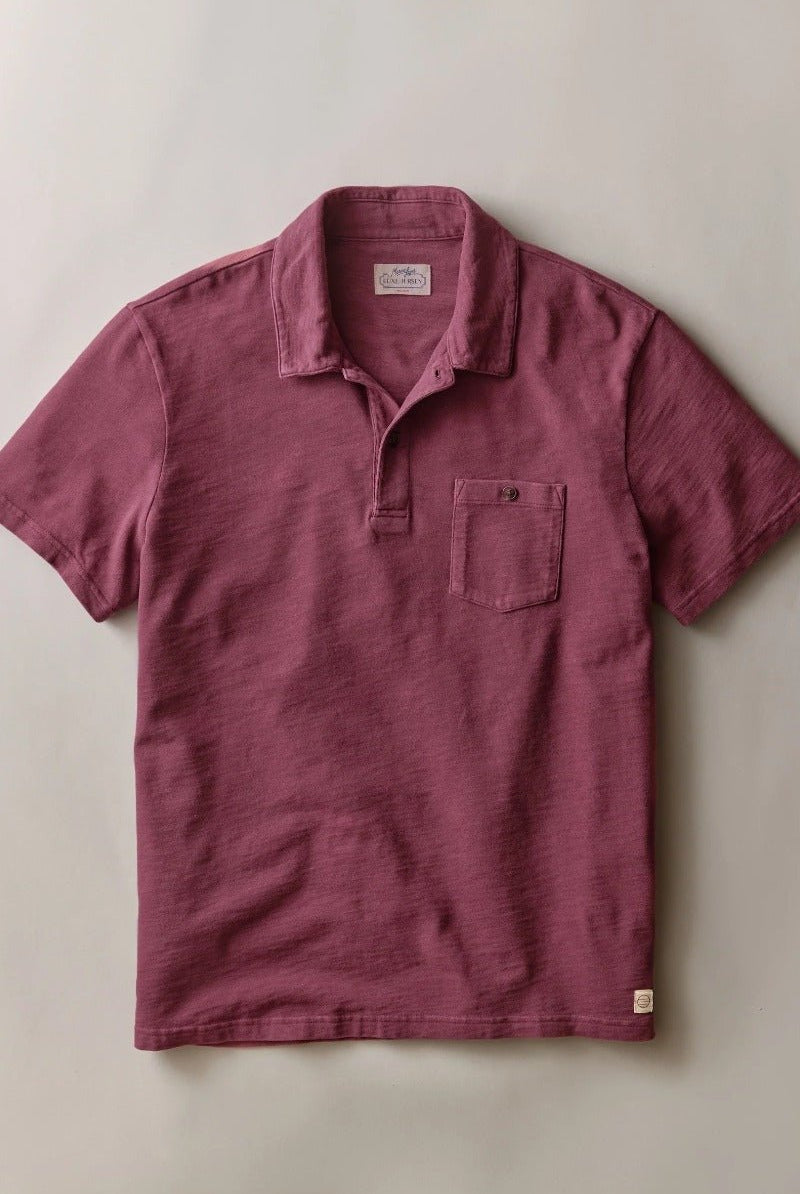 Marine Layer Luxe Slub Pocket Polo