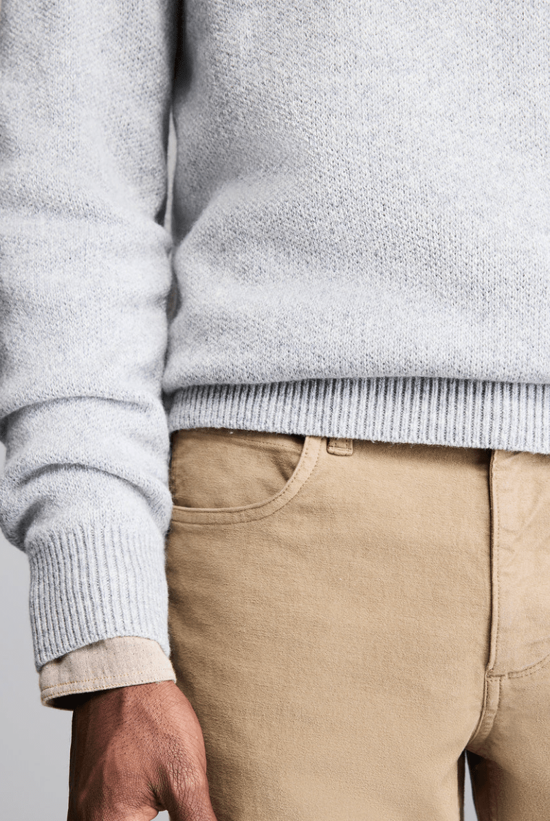 Sweatshirts - Billy Reid - Luxury Dover Sweater in Grey - Archery Close