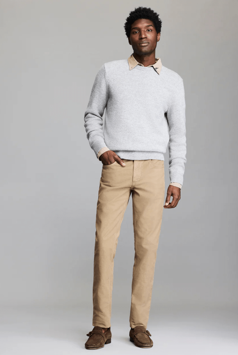 Sweatshirts - Billy Reid - Luxury Dover Sweater in Grey - Archery Close