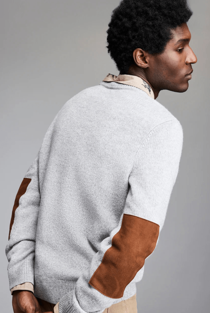 Sweatshirts - Billy Reid - Luxury Dover Sweater in Grey - Archery Close