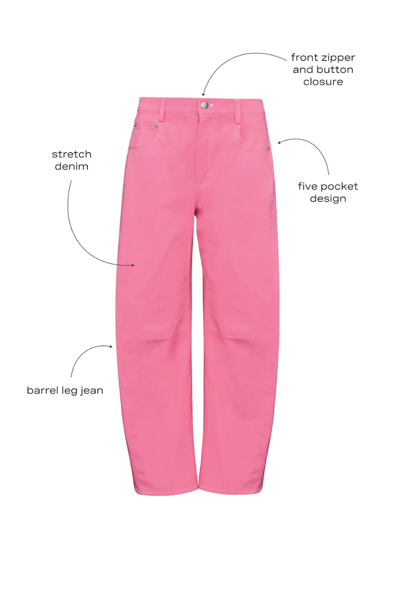 Pants - Hunter Bell - Mabel Pant in Peony - Archery Close