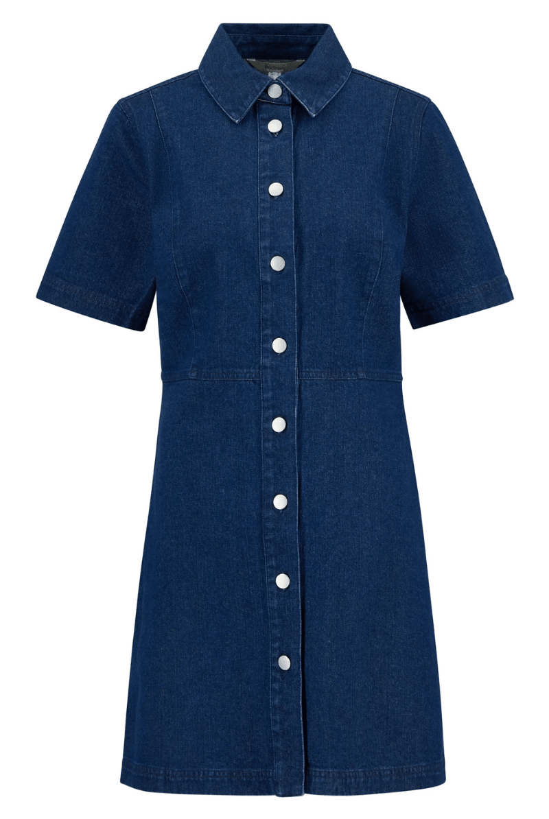 Dresses - Barbour - Maia Denim Mini Dress - Archery Close