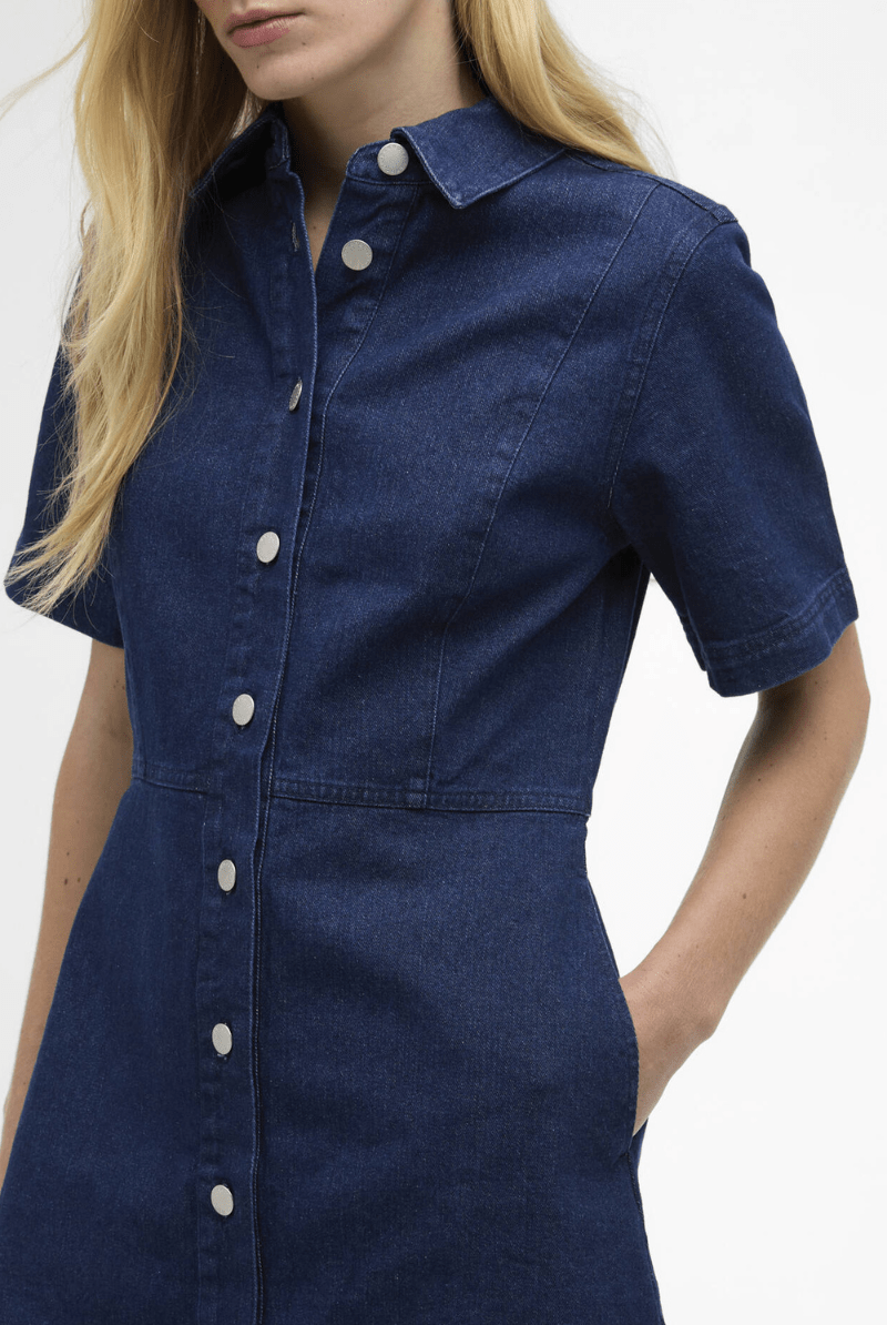 Dresses - Barbour - Maia Denim Mini Dress - Archery Close