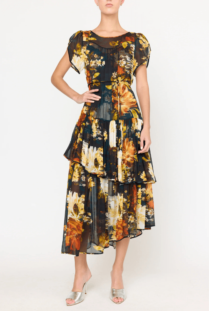 Dresses - Christy Lynn - Mallories Dress in Amber Glow - Archery Close