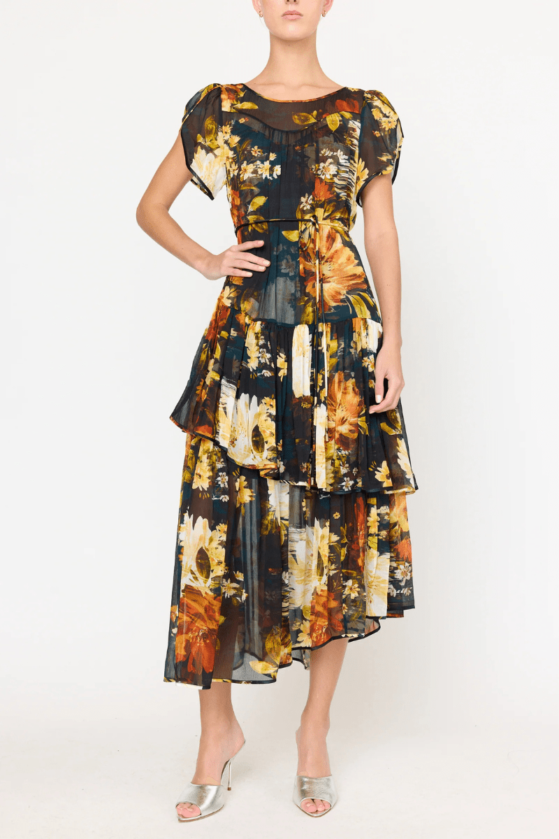 Dresses - Christy Lynn - Mallories Dress in Amber Glow - Archery Close