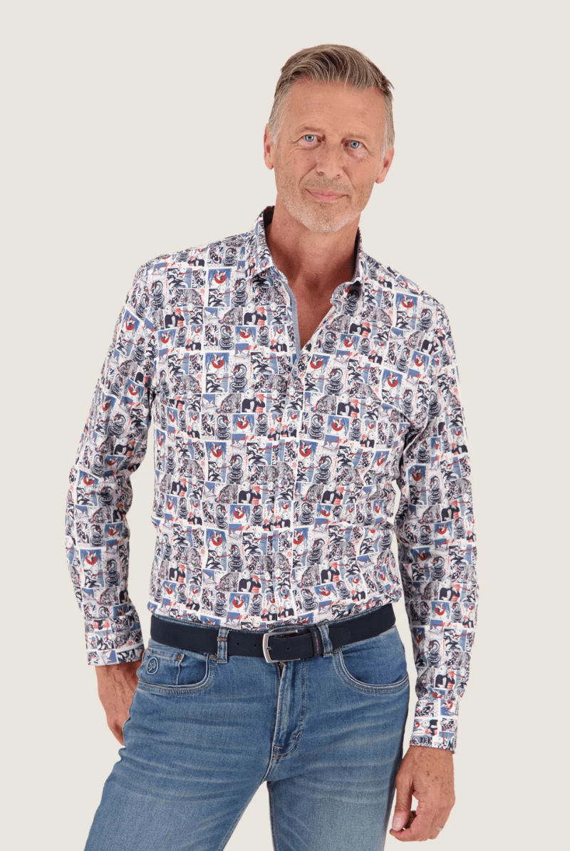 Shirts & Tops - A Fish Named Fred - Manga Shirt - Off White - Archery Close