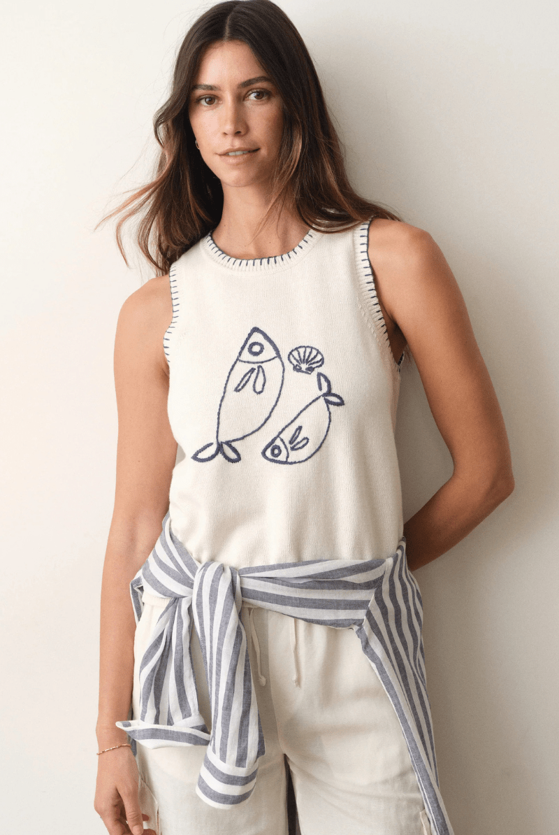Shirts & Tops - Marine Layer - Marisol Sweater Tank - Archery Close