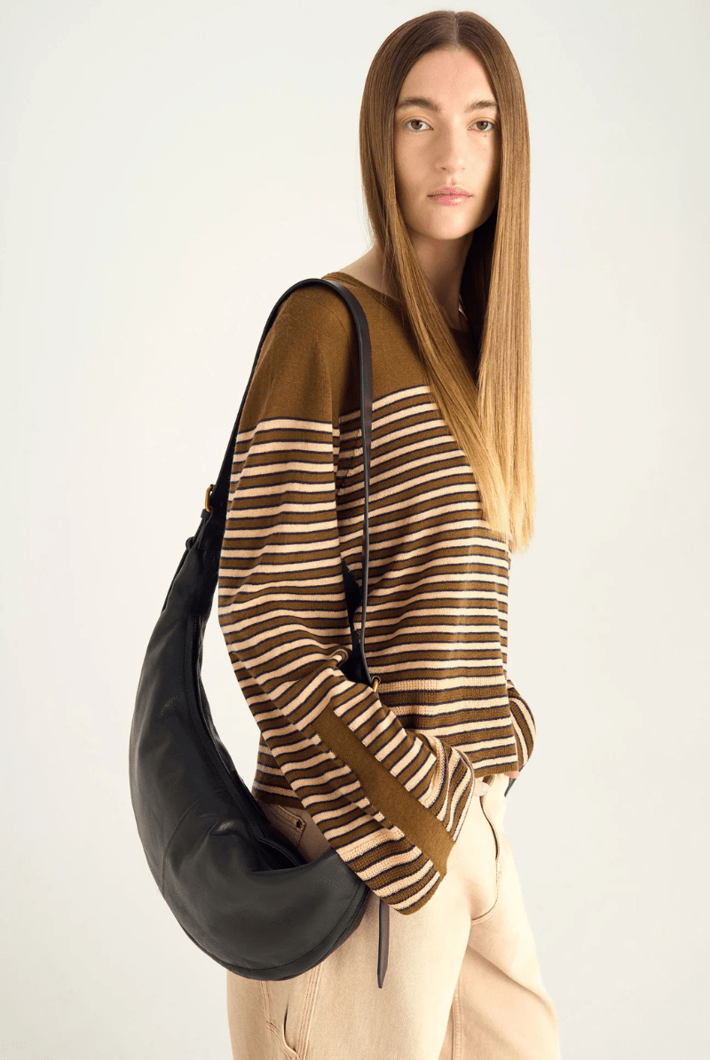 Sweater - Cotelac - Merino Wool Sailor Top - Archery Close