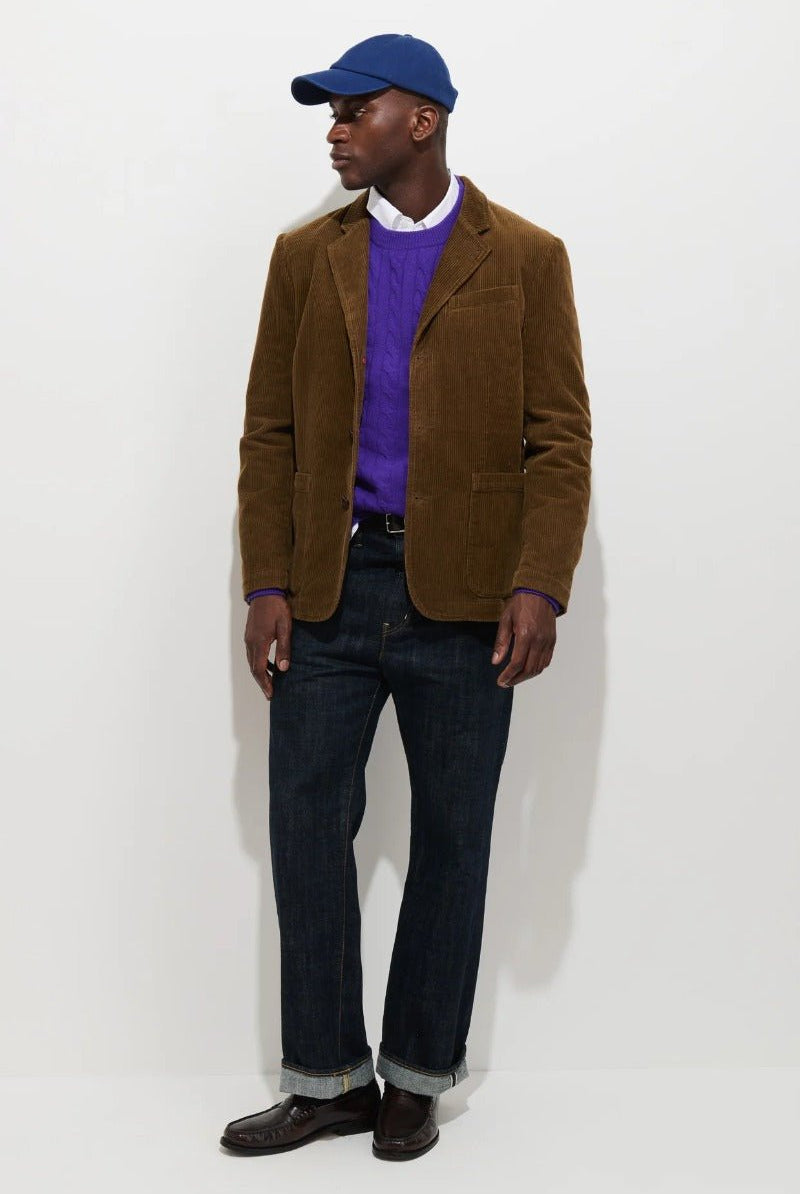 Alex Mill Mill Blazer in Corduroy -Saddle
