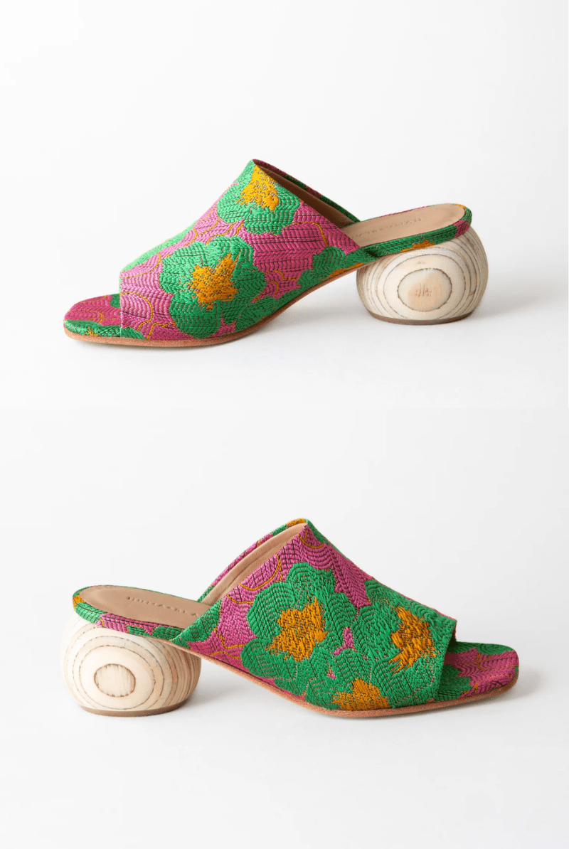Shoes - Huma Blanco - Milla Mule in Floral - Archery Close