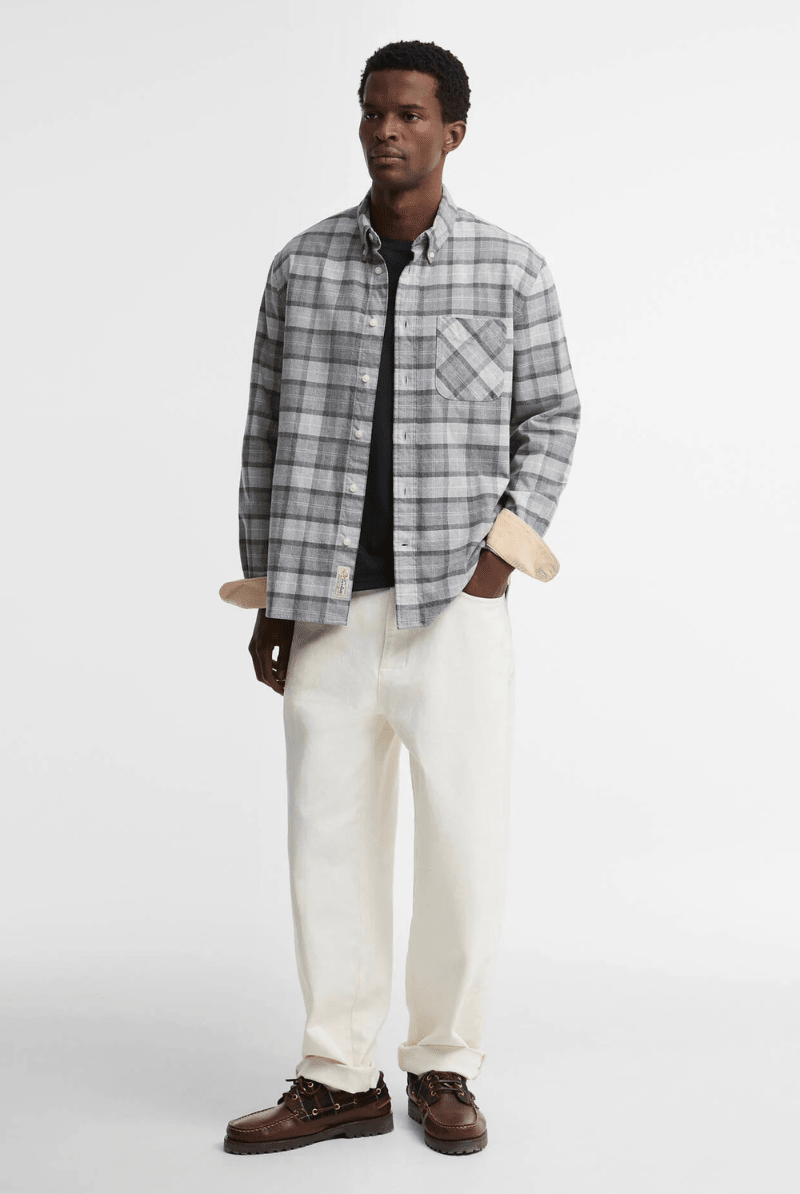 Shirts & Tops - Barbour - Mineral Tartan in Ice Granite - Archery Close