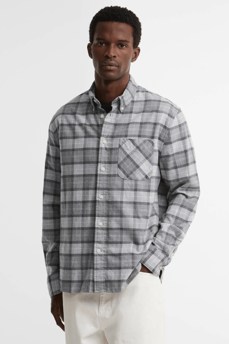 Shirts & Tops - Barbour - Mineral Tartan in Ice Granite - Archery Close
