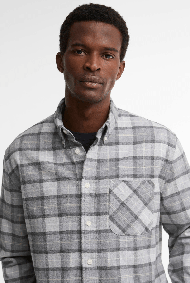 Shirts & Tops - Barbour - Mineral Tartan in Ice Granite - Archery Close